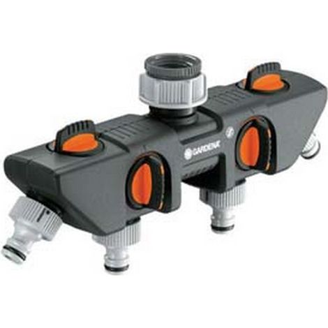 1BL DISTRIBUTORE A 4 VIE CON INNESTI RAPIDI - per rubinetti da 3/4"-1" in blister (8194-20)
