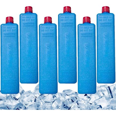 8 Pièces Blocs Réfrigérants Mini pour Ventilateur Rafraîchisseur d'air, Boîtes De Cristal De Glace Blocs De Glace De Refroidissement pour Voyages Camping Et Boissons Fraîches en Été
