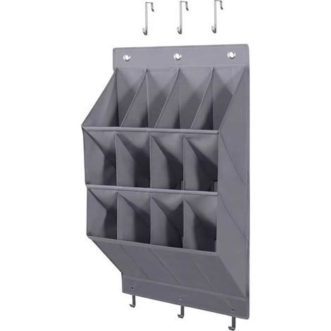 Rangement à chaussures à suspendre derrière une porte, range-chaussures suspendu avec grand porte-chaussures à poches, étagère à chaussures suspendue pour placard (1/4)
