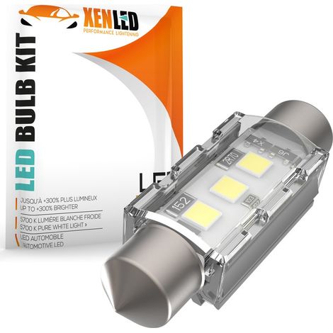 AMPOULE C5W C7W 3-LED Super Lumens 350Lms - CANBUS - XENLED - GOLDEN - 12Vdc - 36mm (1/2)