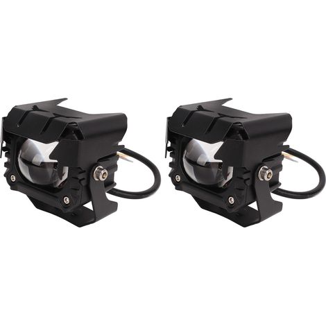 Projecteur LED double couleur 30 W (9 à 36 V, lot de 2) pour moto (1/5)