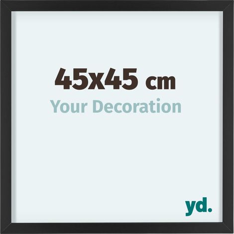 yd. - Cadre photo 45x45 - Noir - Aluminium - Virginia (1/5)