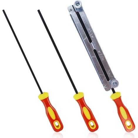 Kettensägefeile 3 Stück Griff Rundfeile 4mm 4.8mm 5.5mm A (1/5)