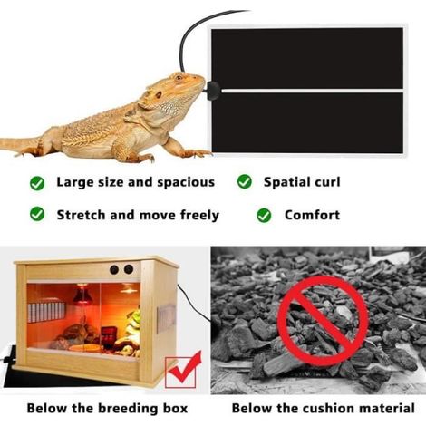 Tapis chauffant pour reptiles - - Film chauffant réglable - 7 W (1/4)
