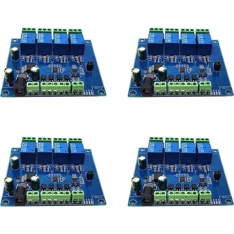4X Module de Relais Modbus RTU 4 Voies Module de Relais 7-24V Commutateur RS485/TTL EntréE et Sortie avec Protection Anti-Retour (1/5)
