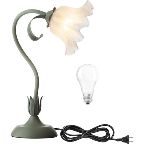 Moderne Blumen-Schreibtischlampe, drehbare Acryl-Tischlampe zum Selberbauen für Schlafzimmer und Arbeitszimmer (1/4)