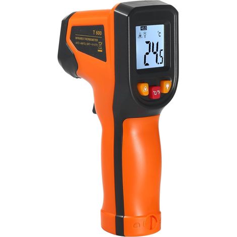 Infrarot-Thermometerpistole mit 12:1-Übersetzungsverhältnis – 50 °C 600 °C für Küche und Auto – Tragbares Design (T600) (1/5)