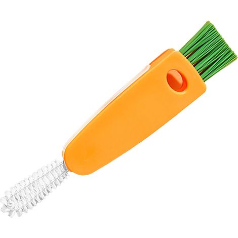 3-in-1 Polypropylen-Reinigungsbürste Komplettes Set: Abgewinkelte Bürste, Rotationsbürste und Abzieher für Deckelritzen und schwer zugängliche Stellen in Flaschen (1/3)