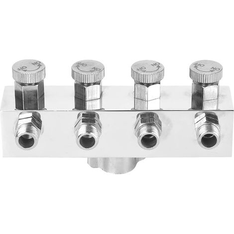 Airbrush Splitter Multifunctional Aluminum Hose Separator Airbrush Adapter Mounting Accessories 1 - Tools & DIY/Electrical & Tools/Electrical & (T1-4 1 to (1/5)