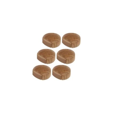 6 Türstopper – Selbstklebende Türstopper aus Holz für Böden und Parkett – Selbstklebender Türstopper