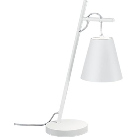 TRIO - ANDREUS LAMPADA DA TAVOLO TESSUTO BIANCO 40W
