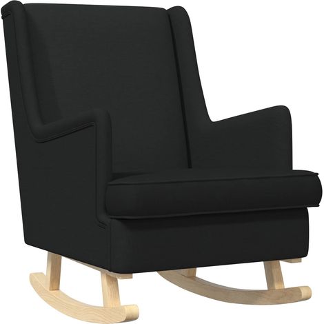 Rocking Chair Black 62 x 80 x 85 cm Fabric vidaXL