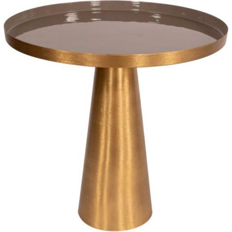 Table d'Appoint Design "Morrison" 51cm Gris (1/3)