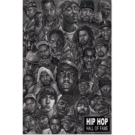 Impression murale Hip Hop All Stars, 24 x 36 pouces