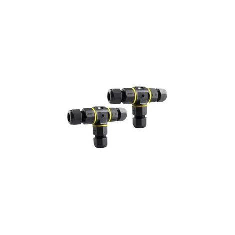 2 Pièces 3 Voies Extérieur Étanche Câble Connecteur, Boîte de Jonction de Connecteur de Câble Extérieur Étanche M20, Convient aux Câbles de 5 à 12 mm de Diamètre (Type à Vis) (1/5)