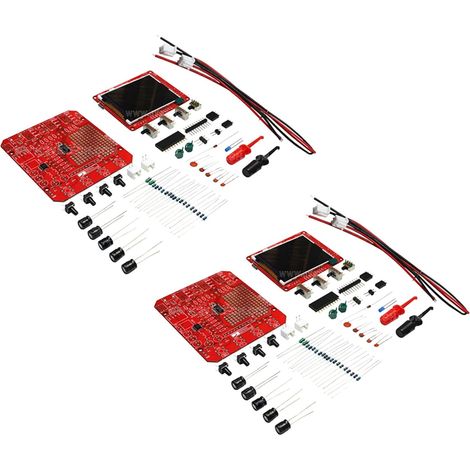2X Mini Numérique Oscilloscope Trousse Bricolage Apprentissage de la Mise à Niveau au Format de Poche (des Pièces de Rechange) (1/5)