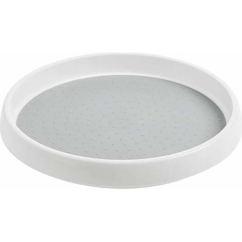 Plateau Tournant Epices Rangement, Etagere a Epices Plateau Pivotant en Plastique,Tourniquet a Epices pour Le Placard Cuisine, 24.5 cm x 3.5 cm (1/5)