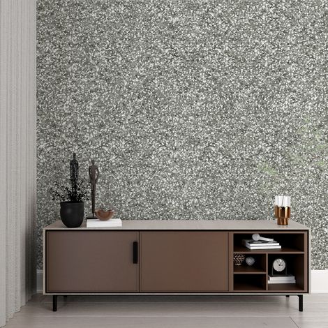 Papier peint gris paillete - 150 x 250 cm (1/2)