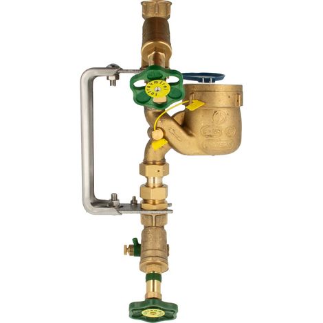 Fallrohr Hauswasserzähler Kombi-Set, Baulänge 105 mm, inkl. Einbaugarnitur 1 Zoll verstellbare Ausführung, Edelstahl (1/5)