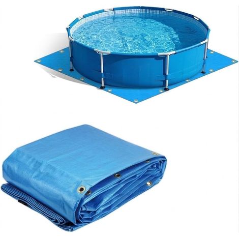 Tapis De Sol pour Piscine (335X335cm). Baches Imperméables pour Exterieur. Bâche De Protection Imperméables. Protection Résistante avec Bâches. Tapis Piscine Hors Sol (1/5)