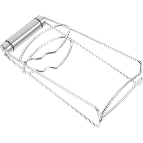 Pinces pour plaques chauffantes en acier inoxydable, pinces à couverts résistantes à la chaleur, pinces pour plateaux de cuisine (1/5)