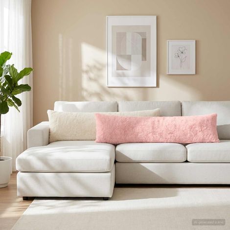 Housse de coussin HEERLEN Blanc 40 x 145 cm (1/5)