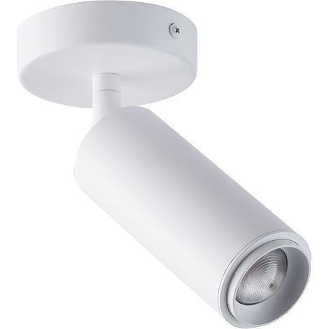 Plafonnier LED orientable 8W - Angle réglable - 2800K - Blanc (1/5)