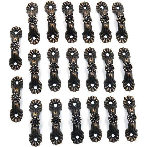 20 pièces - boutons de meubles - poignées - boutons de meubles vintage - ferrures décoratives - pour portes, placards de cuisine, tiroirs, buffets (1/5)