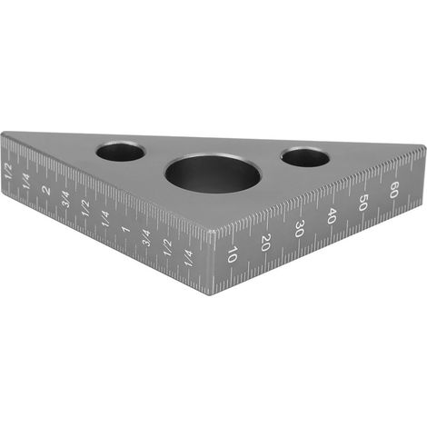 Mini équerre à angle droit 45/90 degrés en alliage d'aluminium mat, outil de mesure pour le travail du bois (1/5)