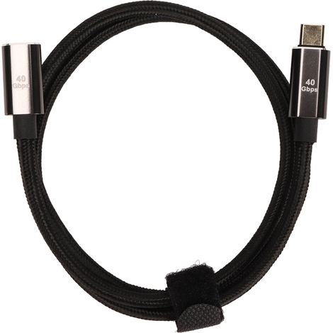Câble USB-C vers USB-C 80cm, Compatible Thunderbolt 4, Charge Rapide PD 100W, Transfert Données 40Gbps, Résolution 8K à 60Hz (1/5)