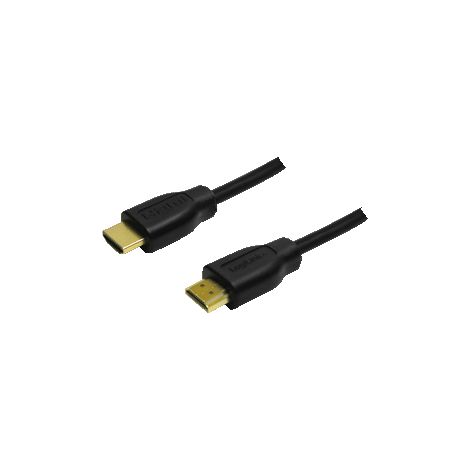LogiLink CH0038- Cavo HDMI ad alta velocità con Ethernet (v 1.4, 2X 19-Pin maschio, connettore oro, nero, 3 m) Nero (1/3)