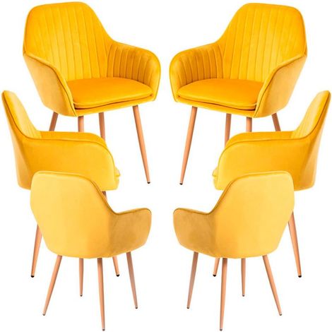 Packs Sillas Comedor - Pack 6 Sillas Chic - Amarillo (1/5)