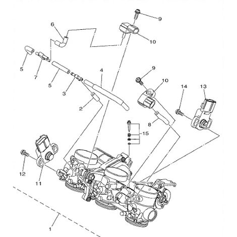 Yamaha 1RC-13750-00 - Alloggiamento farfalla completo - MT-09 14-16