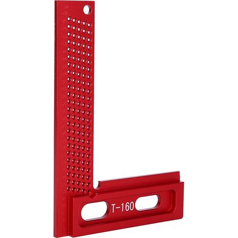 Règle de traçage pour menuisier, accessoire de travail du bois, en alliage d'aluminium résistant à la rouille.
