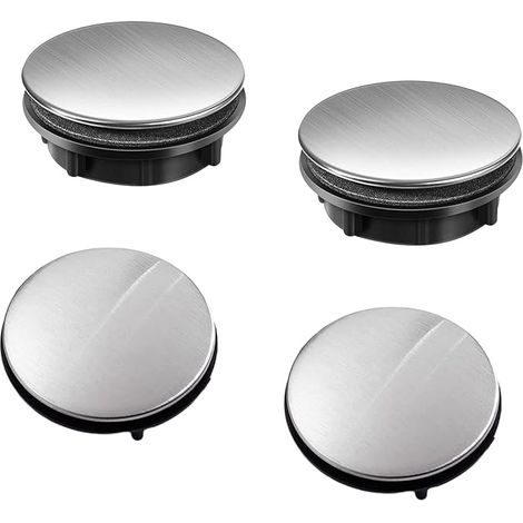 Lot de 4 Couvercle Trou Robinet Cache-trou de Cuisine en Acier Inoxydable Couvercle de Trou d’Évier de Cuisine pour évier de cuisine (1/5)
