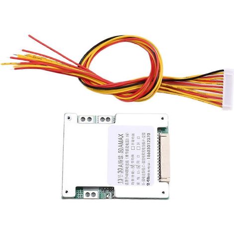 Carte de protection pour batterie Li-ion 13S 48V 50A avec équilibrage (1/5)