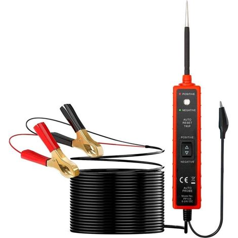 DC 6-24V Automotive Circuit Electrical System Tester, Circuit Detector, Circuit Analyzer, Power Probe, Continuity Test, Short Circuit Test, Polarity Identification (1/5)