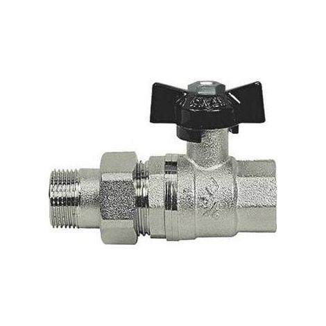 ROBINET À BOISSEAU SPHÉRIQUE MF AVEC RACCORD À PAPILLON Dimensions : 3/4''  DN 20  PN 40