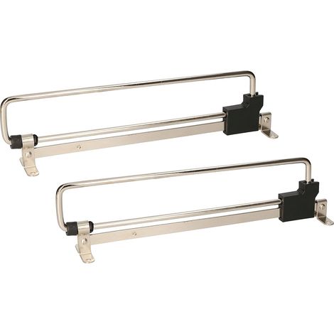 KOTARBAU Lot de 2 tringles à vêtements extensibles 250 mm pour armoire (1/5)