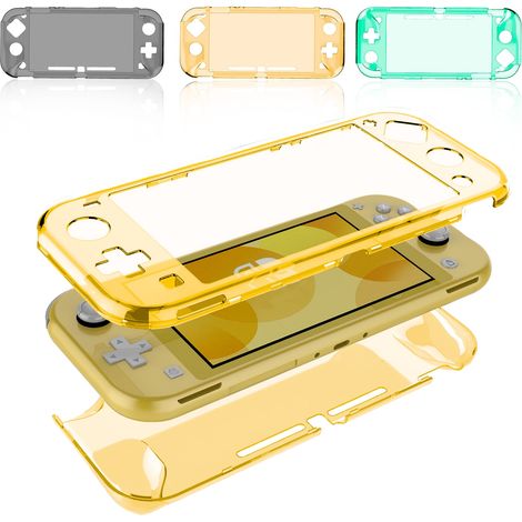 Étui de protection pour Switch Lite, coque rigide en TPU antichoc et antidérapante avec grips pour joysticks Nintendo Switch (Jaune) (1/5)