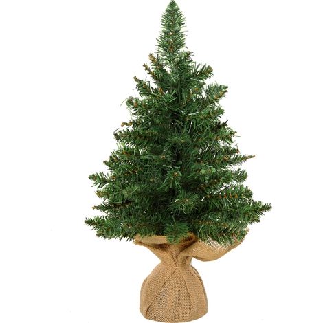 Mini Albero di Natale Artificiale 45 cm 50 Rami Pino Verde (1/5)