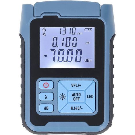 Optisches Leistungsmessgerät 850–1650 nm, hochpräzise, tragbares Lichtwellenleiter-Testgerät, SC 2,5 mm Universalanschluss
