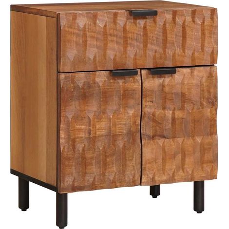 vidaXL Armadio da Notte con cassetto Marrone 50 x 33 x 60 cm