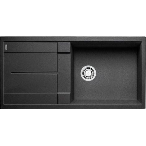 Lavello incasso manuale cm 60 antracite con sifone - 515752 - blanco (1/3)