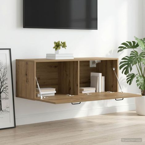 vidaXL Armario de Pared 100 x 36,5 x 35 cm Madera de ingeniería (1/5)