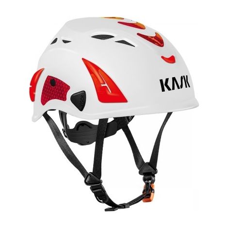 Kask WHE00105-241 SuperPlasma AQ HI VIZ EN397 Weiß Rot Helmschutz
