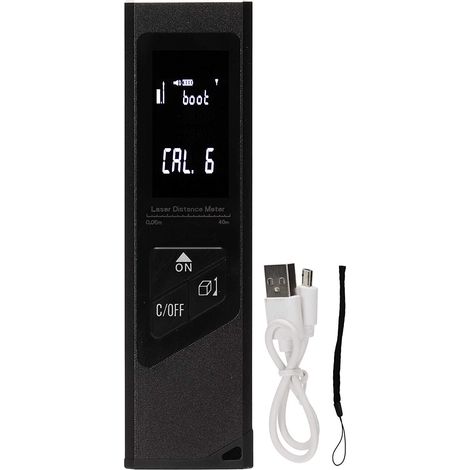 Télémètre laser 40M télémètre de charge USB télémètre laser infrarouge Noir (1/5)