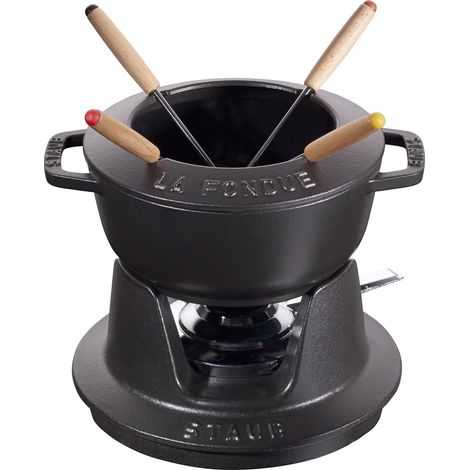 Set Fonduta Gourmet 16 cm Nero in Ghisa (1/3)