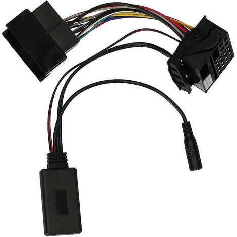Bluetooth 5.0-Moduladapter fürs Auto mit Mikrofon, drahtlosem Radio, Stereo-AUX-IN-Audioadapter, 12-poliger Ersatzanschluss