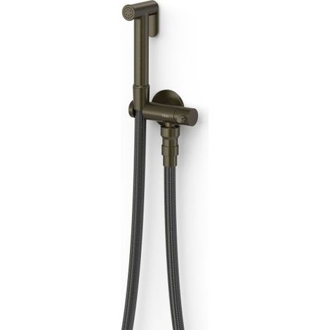 Mitigeur encastré avec douche pour WC Noir bronze - TRES 24112350KMB